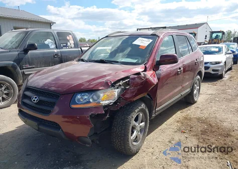 2008 Hyundai Santa Fe Gls z USA, uszkodzony, nr VIN 5NMSG13D58H182007